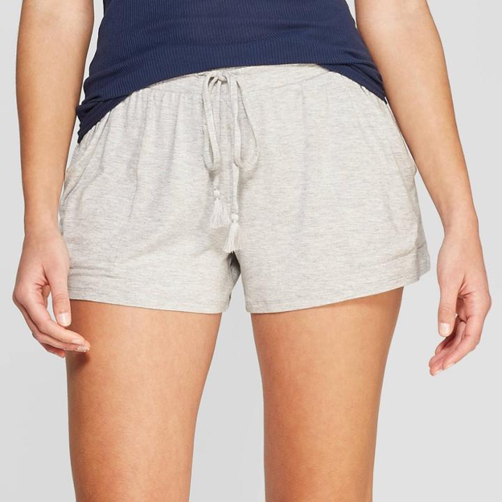 Women's Beautifully Soft Pajama Shorts - Stars Above Gray