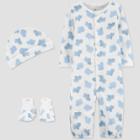 Baby Boys' 3pc Cloud Converter Nightgown - Just One You Made By Carter's Blue