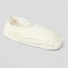 No Brand Women's Sweater Knit Slipper Socks With Grippers - Ivory