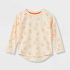 Toddler Girls' Pumpkin Long Sleeve T-shirt - Cat & Jack Cream