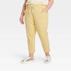 Women's Plus Size Mid-rise Jogger Pants - Universal Thread Yellow