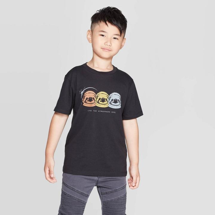 Petiteboys' Short Sleeve Graphic T-shirt - Art Class Black