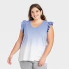 Women's Plus Size Tank Top - Universal Thread Blue