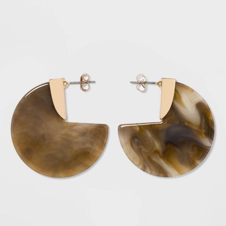 Clear Acrylic Earrings - A New Day Gold, Women's