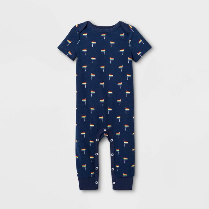 Ev Lgbt Pride Pride Baby Jumpsuit - Blue Newborn, Infant Unisex