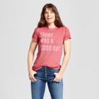 Women's Today Was A Good Day Short Sleeve Crew Neck T-shirt - Lyric Culture (juniors') - Red