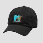 Women's Mtv Cotton Twill Baseball Hat, Black