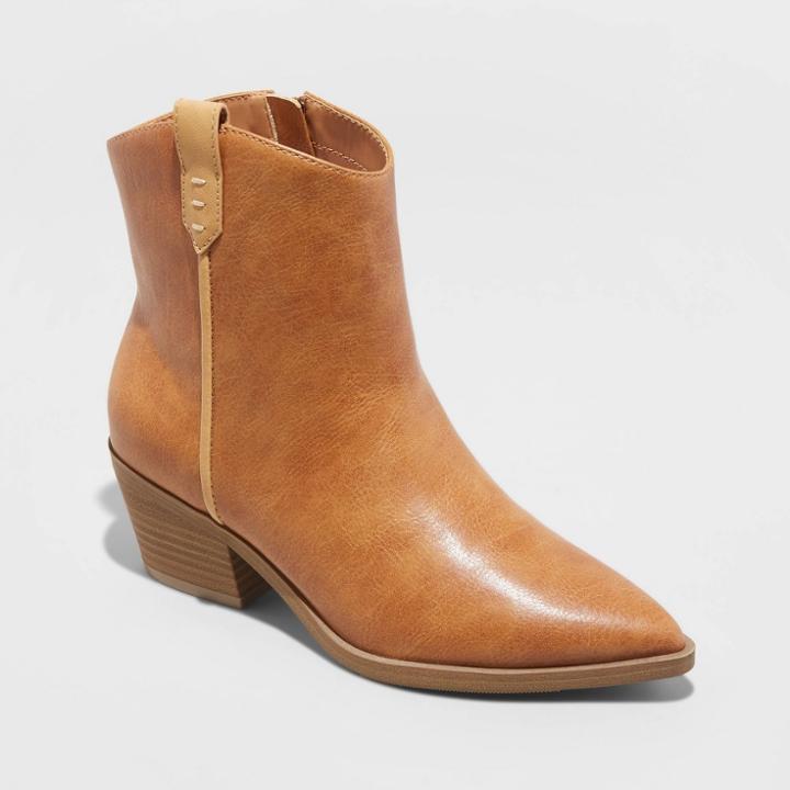 Women's Marlow Wide Width Western Boots - Universal Thread Tan