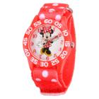 Disney Girls' Minnie Mouse Plastic Watch - Red