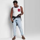 Men's Big & Tall Casual Fit Americana Knit Tank Top - Original Use True White