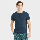 Men's Supima Cotton Henley T-shirt - All In Motion Navy