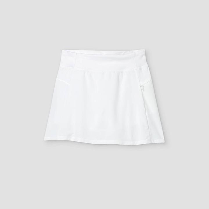 Girls' Stretch Woven Performance Skorts - All In Motion True White