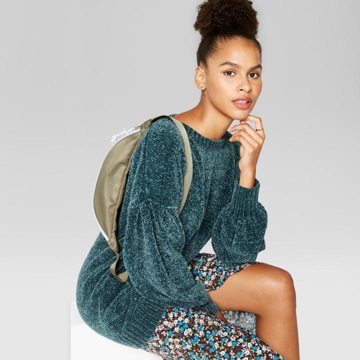 Women's Scoop Neck Long Sleeve Tunic - Wild Fable Brunswick Green