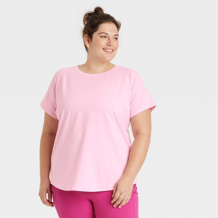 All In Motion Women's Plus Size Essential Crewneck Short Sleeve T-shirt - All In