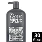 Dove Men+care Charcoal Clay Body Wash Pump