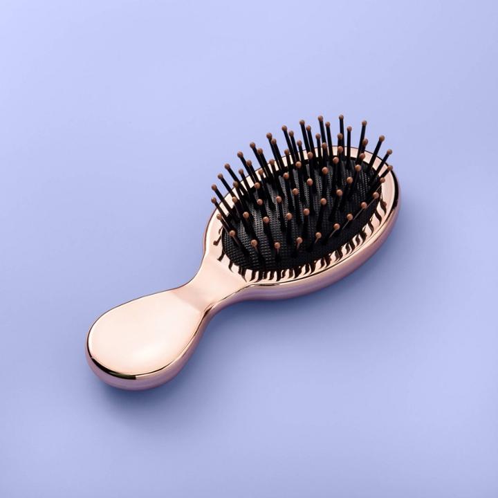 Mini Hair Brush - More Than Magic Metallic Bronze, Rose Gold