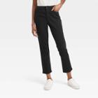 Women's High-rise Slim Straight Jeans - Universal Thread Black
