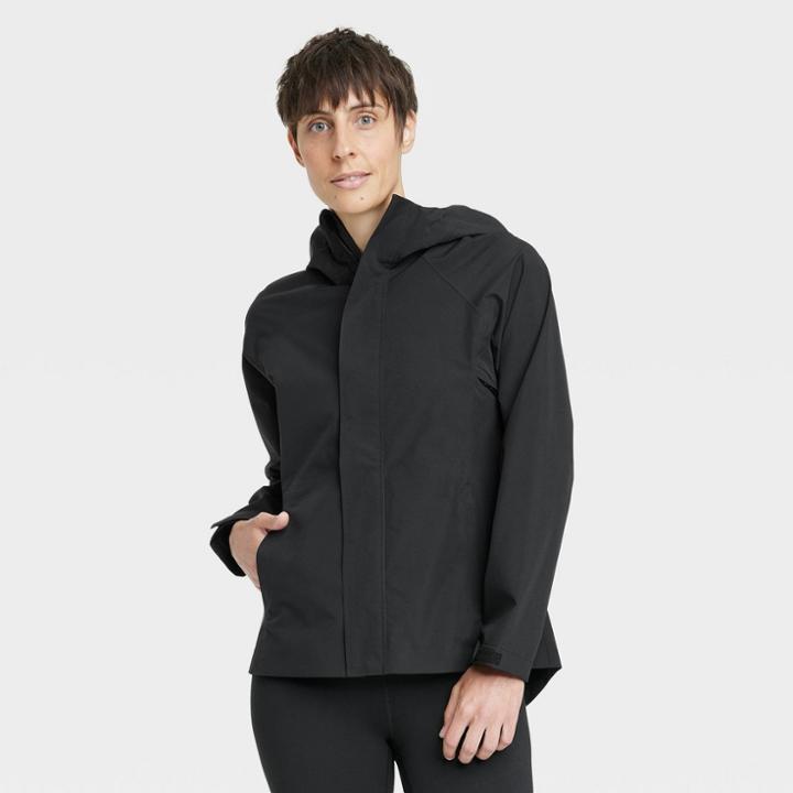 Women's Waterproof Anorak Jacket - All In Motion Black