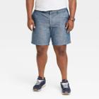 Men's Big & Tall 9 Slim Fit Chino Shorts - Goodfellow & Co Calm Blue