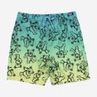 Men's 7 Grateful Dead Elastic Waist Swim Shorts - Green/yellow