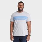 Men's Tall Striped Short Sleeve T-shirt - Goodfellow & Co Blue