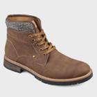Men's Vance Co. Darvin Faux Leather Casual Lace-up Boot - Brown