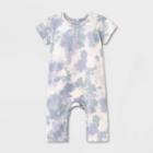 Grayson Mini Baby Boys' Tie-dye Jumpsuit - Blue Newborn