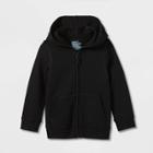 Toddler Adaptive Fleece Zip-up Hoodie - Cat & Jack Black