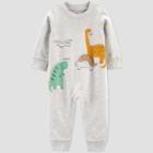 Baby Boys' Dino Jumpsuit - Just One You Made By Carter's Heather Gray Newborn
