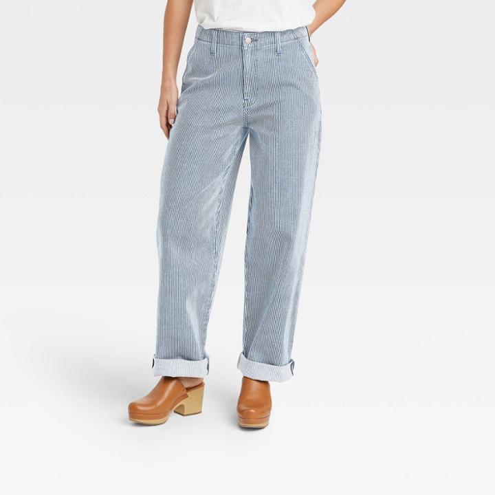 Women's High-rise Straight Jeans - Universal Thread Blue