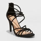 Women's Kylin Caged Heel Pumps - A New Day Black