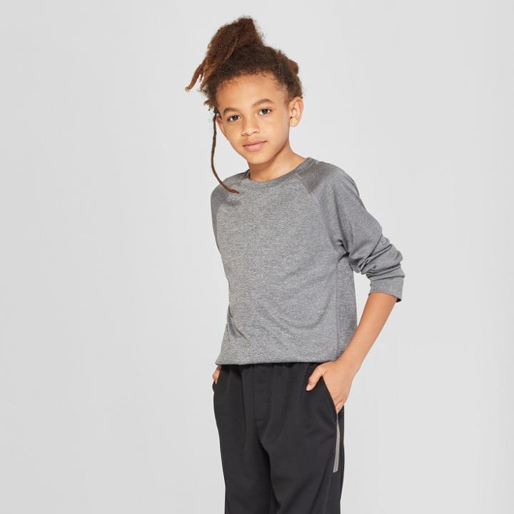 Boys' Long Sleeve Tech T-shirt - C9 Champion Black Heather