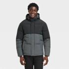 Men's Big & Tall Midweight Puffer Jacket - Goodfellow & Co Black