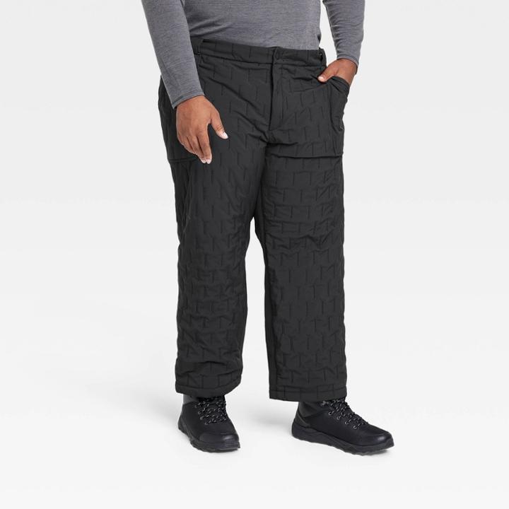 Men's Big Puffer Pants - All In Motion Black