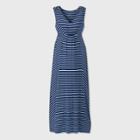 Maternity Striped Sleeveless Tank Dress - Isabel Maternity By Ingrid & Isabel Blue