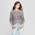 Modern Lux Women's Stressed Blessed Wine Sweatshirt - Modern