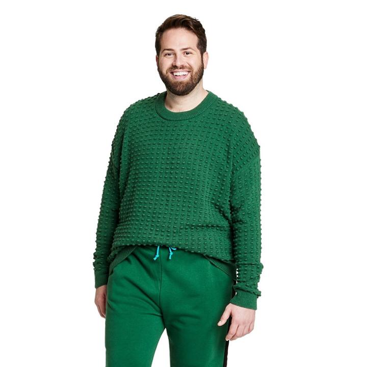 Men's Big & Tall Textured Sweater - Lego Collection X Target Green