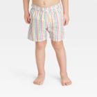 Baby Boys' Multi Striped Swim Shorts - Cat & Jack Yellow