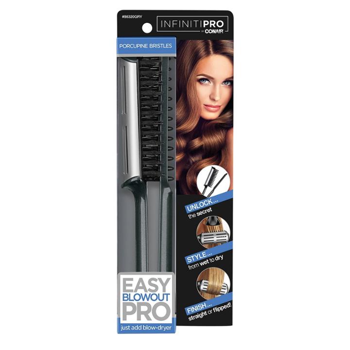 Conair Easy Blowout Pro Large Porcupine Brush, Pink