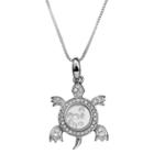Target Cubic Zirconia Turtle Floating Locket In Sterling