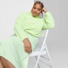 Women's Plus Size Long Sleeve Hooded Sherpa Sweatshirt - Wild Fable Green 1x, Women's,