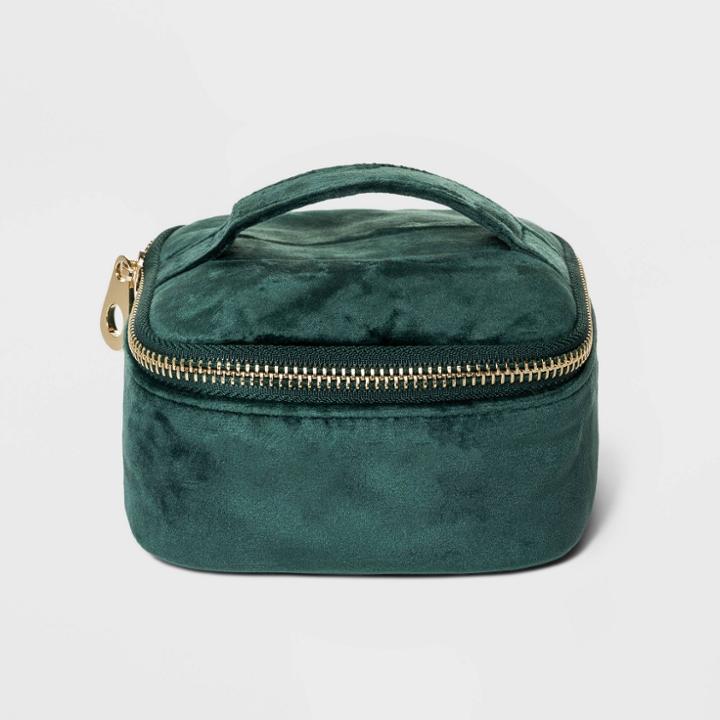 Velvet Soft Sided Jewelry Organizer - A New Day Green