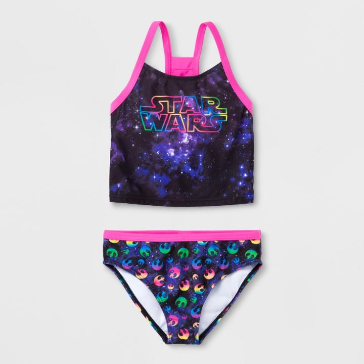 Girls' Star Wars Bikini Set - Black 6x, Girl's,
