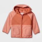 Toddler Long Sleeve Fleece Jacket - Cat & Jack Coral Pink