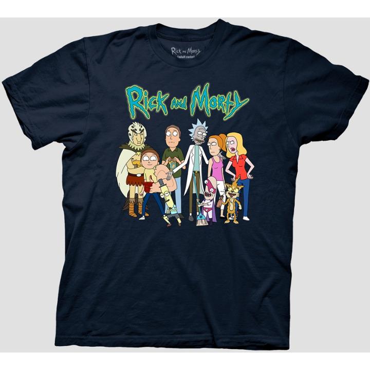Men's Rick And Morty Short Sleeve Graphic T-shirt - Navy