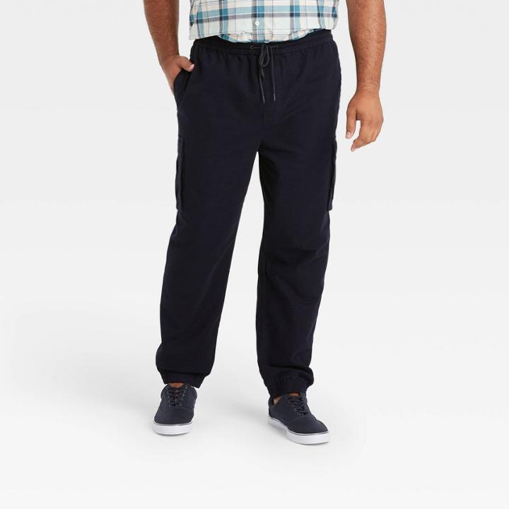 Men's Tall Canvas Cargo Jogger Pants - Goodfellow & Co Blue