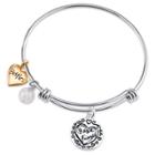 Target Women's Stainless Steel Two Tone Best Friends Expandable Bracelet - Silver/gold