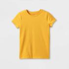 Girls' Short Sleeve T-shirt - Cat & Jack Mustard Yellow
