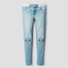 Girls' Jeans Jeggings Cat Patches - Cat & Jack Light Blue