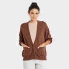 Women's Button-front Grandpa Cardigan - Universal Thread Rust